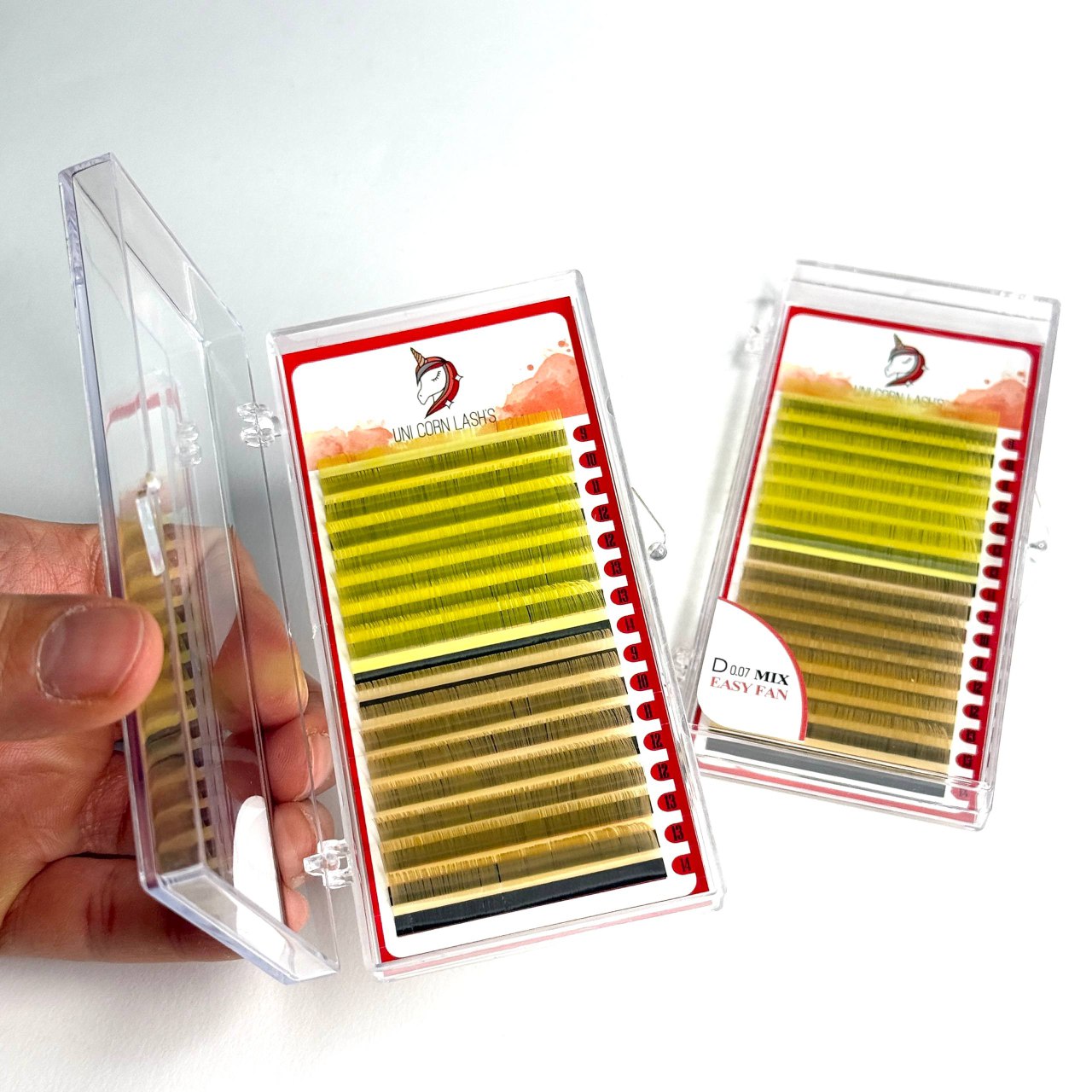 1404-09-17 23.38.57 پالت مژه یونی کورن زرد نارنجی - Image 1