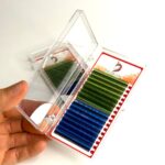 پالت مژه یونی کورن سبز آبی