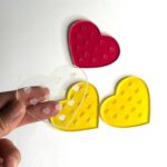 پالت چسب شیشه ای قلبی - Image 2