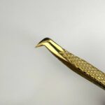 پنس تخم مرغی بدون شیار طلایی الفا کد S55 - Image 2