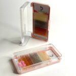 پالت مژه یونی کورن میکس سفید سبز نارنجی - Image 3