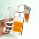 پالت مژه یونی کورن میکس سفید نارنجی