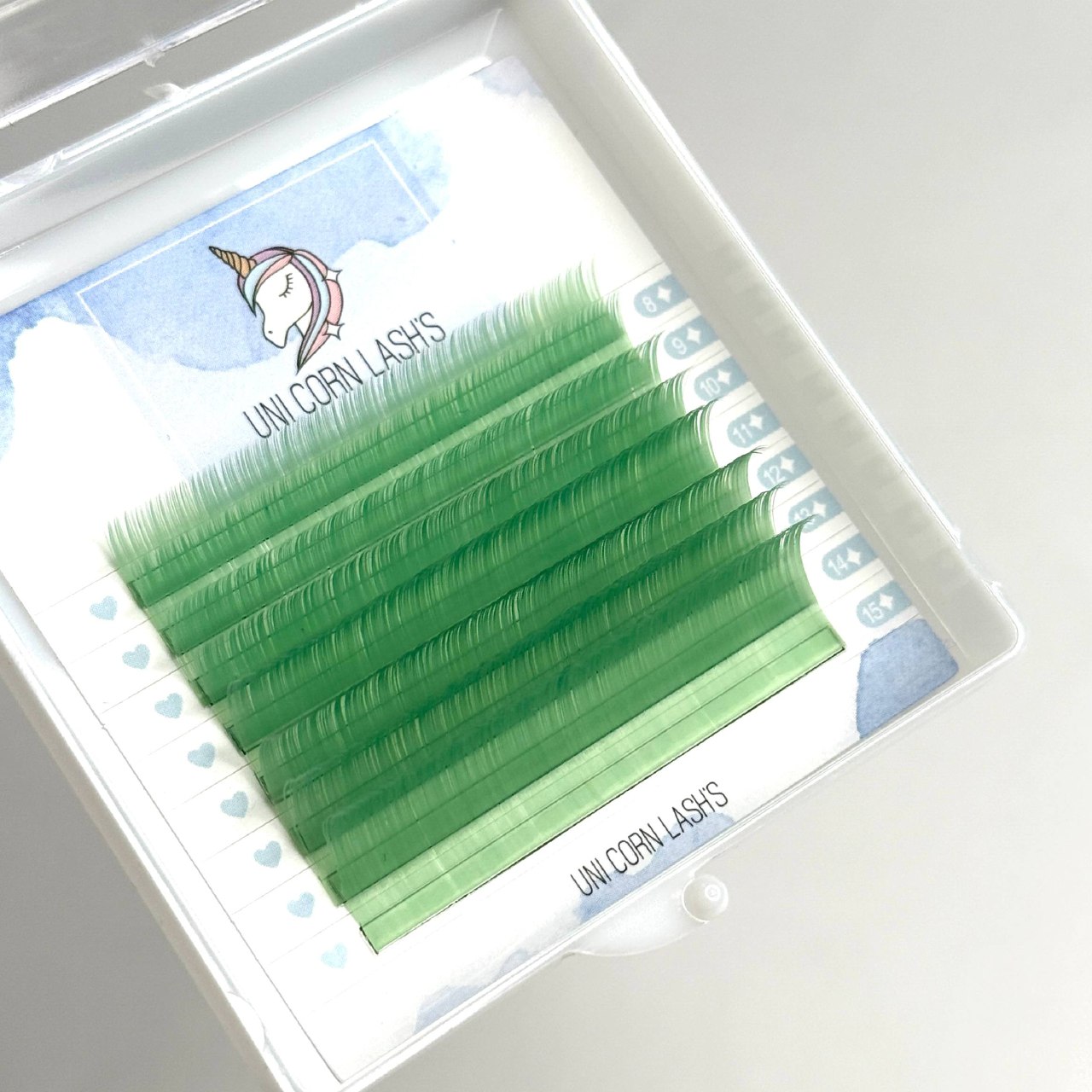 1404-09-18 00.38.52 پالت مژه یونیکورن مینی سبز جدید - Image 1